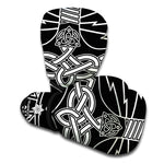 Mjolnir And Younger Futhark Print Boxing Gloves