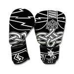 Mjolnir And Younger Futhark Print Boxing Gloves