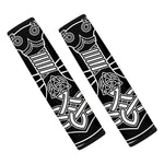 Mjolnir And Younger Futhark Print Car Seat Belt Covers