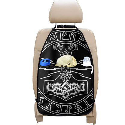 Mjolnir And Younger Futhark Print Car Seat Organizers