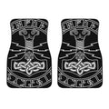Mjolnir And Younger Futhark Print Front Car Floor Mats