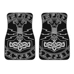 Mjolnir And Younger Futhark Print Front Car Floor Mats