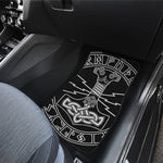 Mjolnir And Younger Futhark Print Front Car Floor Mats