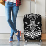 Mjolnir And Younger Futhark Print Luggage Cover