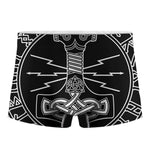 Mjolnir And Younger Futhark Print Men's Boxer Briefs