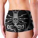Mjolnir And Younger Futhark Print Men's Boxer Briefs