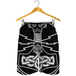 Mjolnir And Younger Futhark Print Men's Shorts
