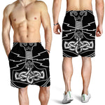 Mjolnir And Younger Futhark Print Men's Shorts