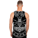 Mjolnir And Younger Futhark Print Men's Tank Top