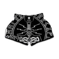 Mjolnir And Younger Futhark Print Muay Thai Boxing Shorts