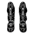 Mjolnir And Younger Futhark Print Muay Thai Shin Guards