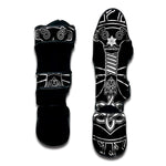 Mjolnir And Younger Futhark Print Muay Thai Shin Guard