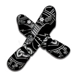 Mjolnir And Younger Futhark Print Muay Thai Shin Guard
