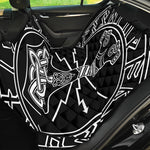 Mjolnir And Younger Futhark Print Pet Car Back Seat Cover