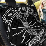 Mjolnir And Younger Futhark Print Pet Car Back Seat Cover