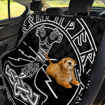 Mjolnir And Younger Futhark Print Pet Car Back Seat Cover