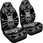 Mjolnir And Younger Futhark Print Universal Fit Car Seat Covers