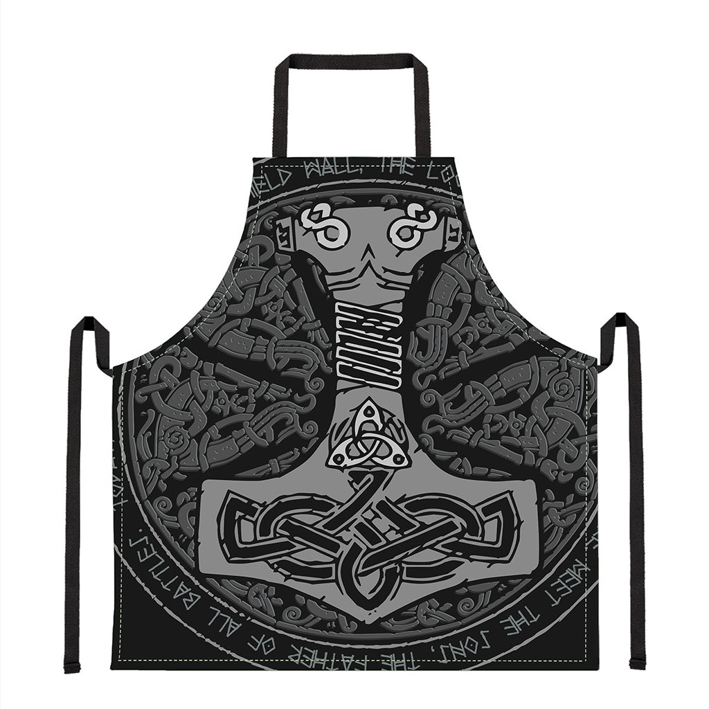 Mjolnir Hammer Of Thor Print Apron