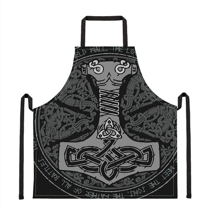 Mjolnir Hammer Of Thor Print Apron