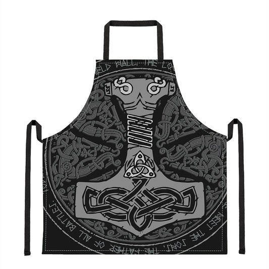 Mjolnir Hammer Of Thor Print Apron