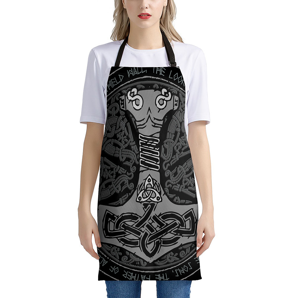 Mjolnir Hammer Of Thor Print Apron