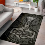 Mjolnir Hammer Of Thor Print Area Rug