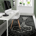 Mjolnir Hammer Of Thor Print Area Rug