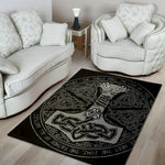Mjolnir Hammer Of Thor Print Area Rug