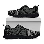 Mjolnir Hammer Of Thor Print Black Sneakers