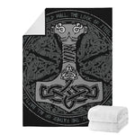Mjolnir Hammer Of Thor Print Blanket