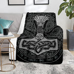 Mjolnir Hammer Of Thor Print Blanket