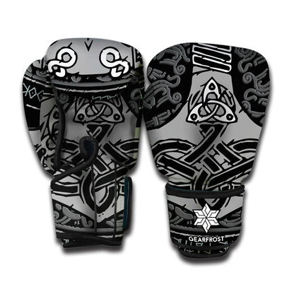 Mjolnir Hammer Of Thor Print Boxing Gloves