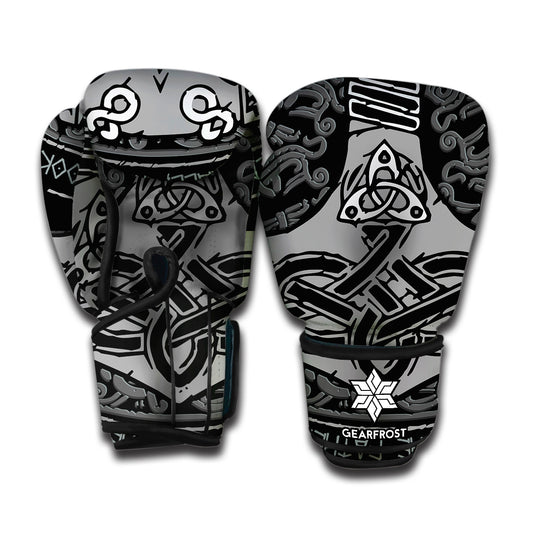 Mjolnir Hammer Of Thor Print Boxing Gloves