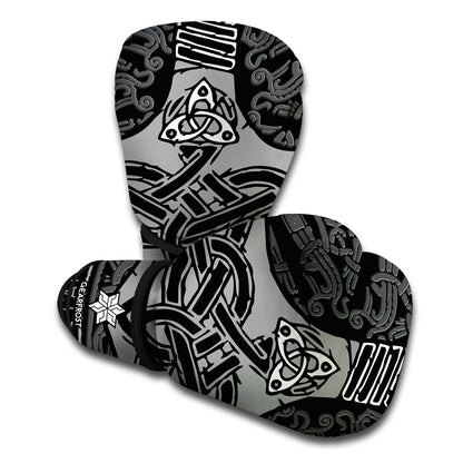 Mjolnir Hammer Of Thor Print Boxing Gloves