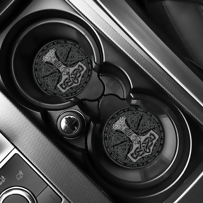 Mjolnir Hammer Of Thor Print Car Coasters