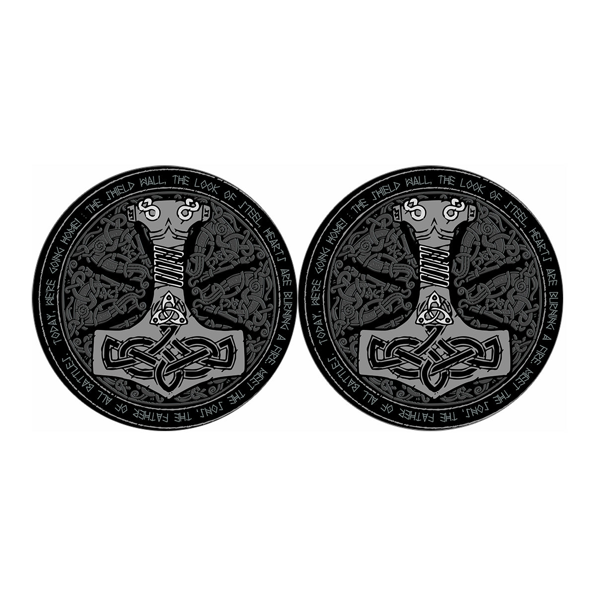 Mjolnir Hammer Of Thor Print Car Coasters