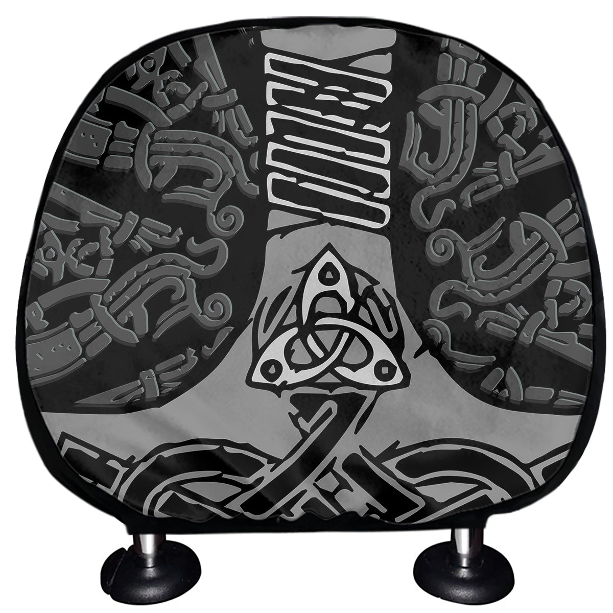 Mjolnir Hammer Of Thor Print Car Headrest Covers