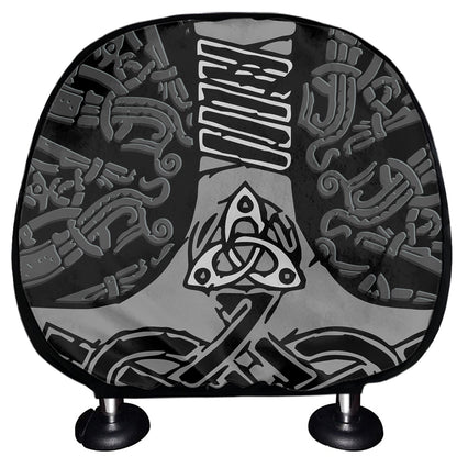 Mjolnir Hammer Of Thor Print Car Headrest Covers