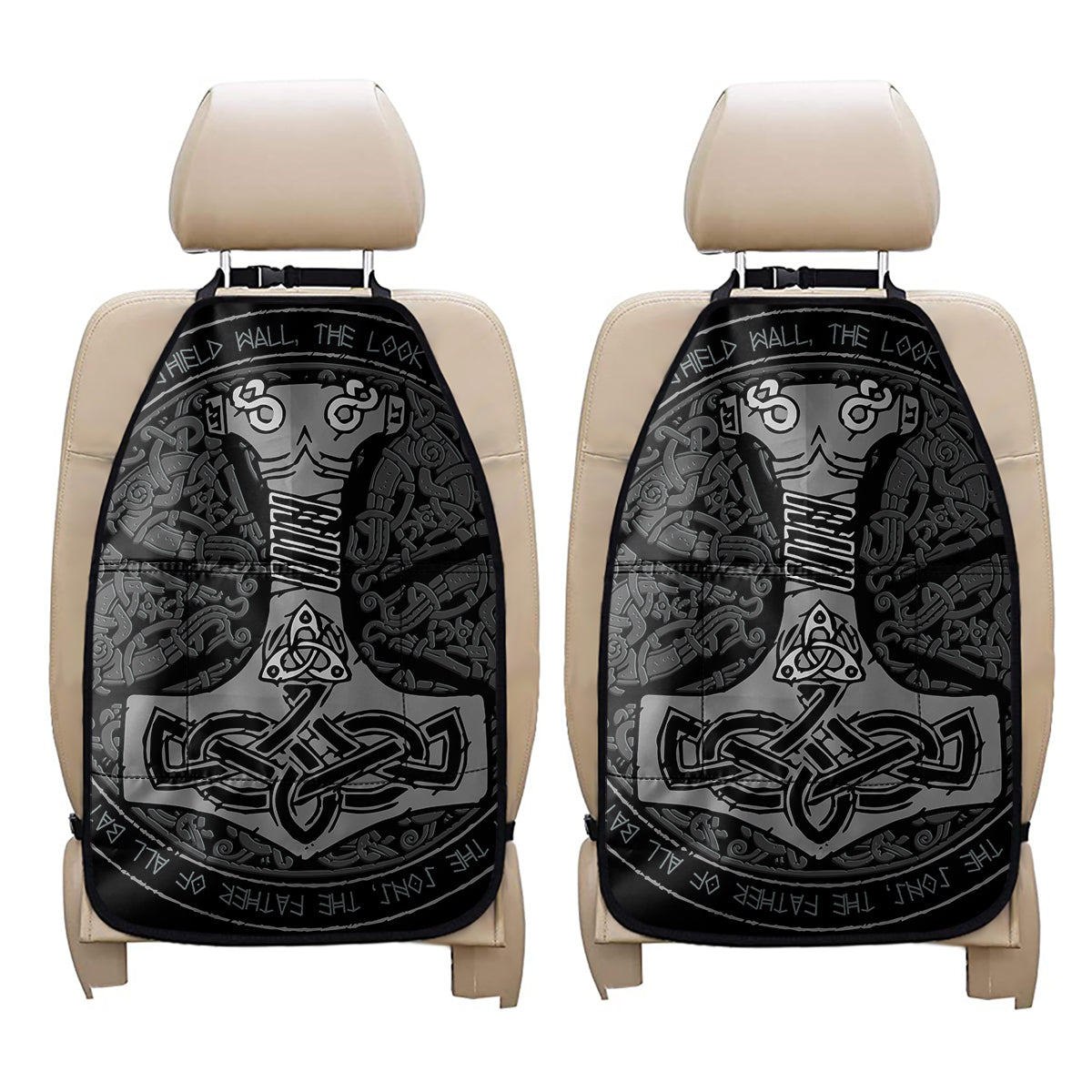 Mjolnir Hammer Of Thor Print Car Seat Organizers