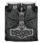 Mjolnir Hammer Of Thor Print Duvet Cover Bedding Set