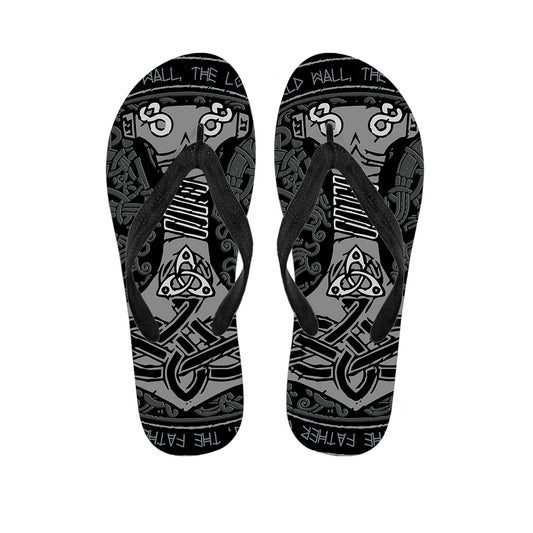 Mjolnir Hammer Of Thor Print Flip Flops
