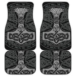 Mjolnir Hammer Of Thor Print Front and Back Car Floor Mats