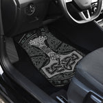 Mjolnir Hammer Of Thor Print Front and Back Car Floor Mats