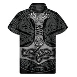 Mjolnir Hammer Of Thor Print Men's Short Sleeve Shirt