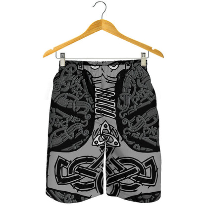 Mjolnir Hammer Of Thor Print Men's Shorts