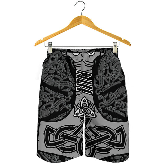 Mjolnir Hammer Of Thor Print Men's Shorts
