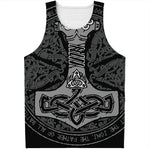 Mjolnir Hammer Of Thor Print Men's Tank Top