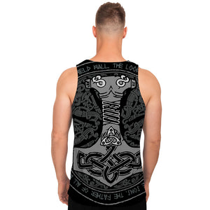 Mjolnir Hammer Of Thor Print Men's Tank Top