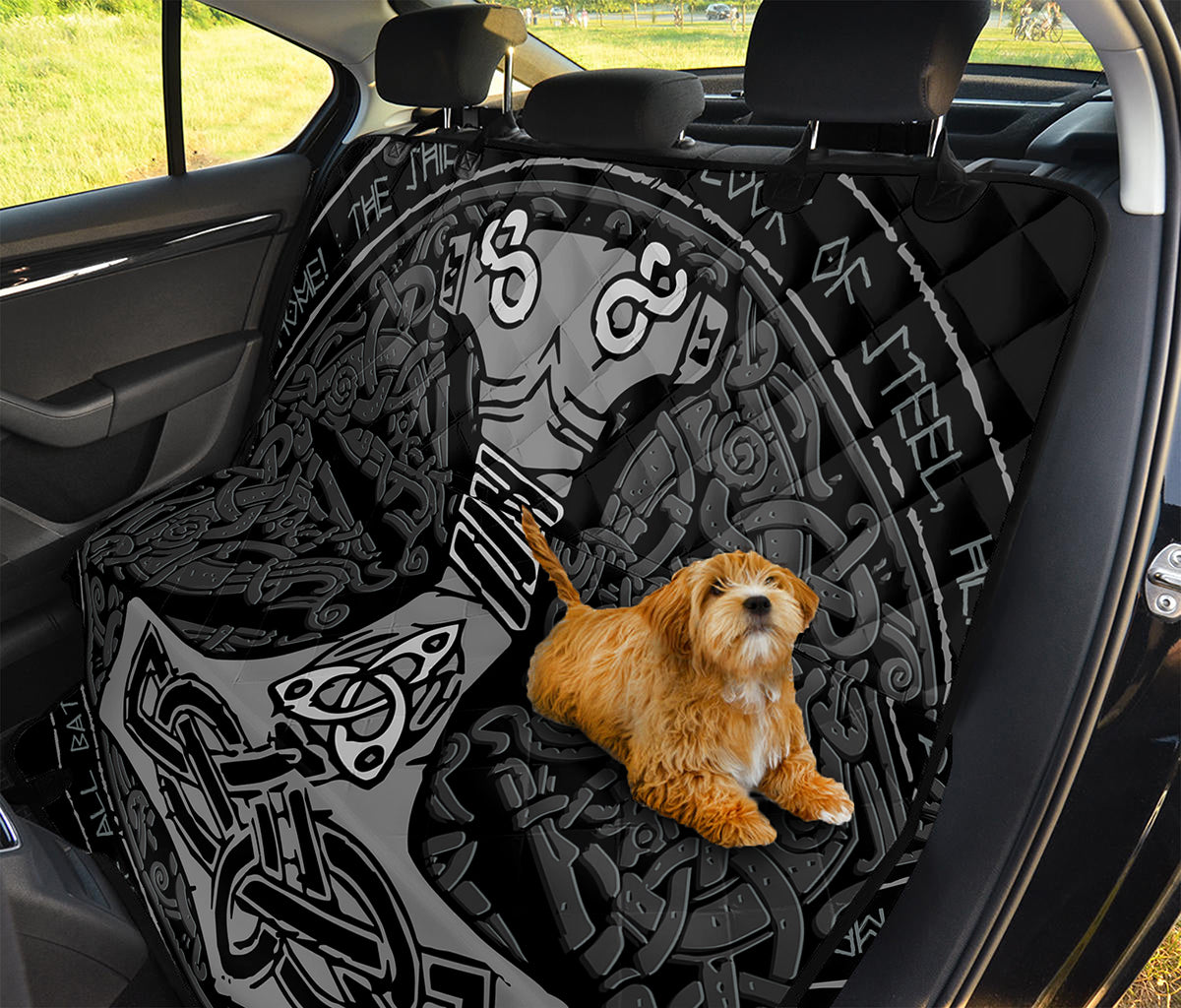 Mjolnir Hammer Of Thor Print Pet Car Back Seat Cover
