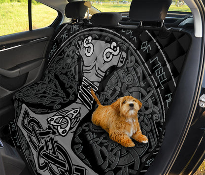 Mjolnir Hammer Of Thor Print Pet Car Back Seat Cover